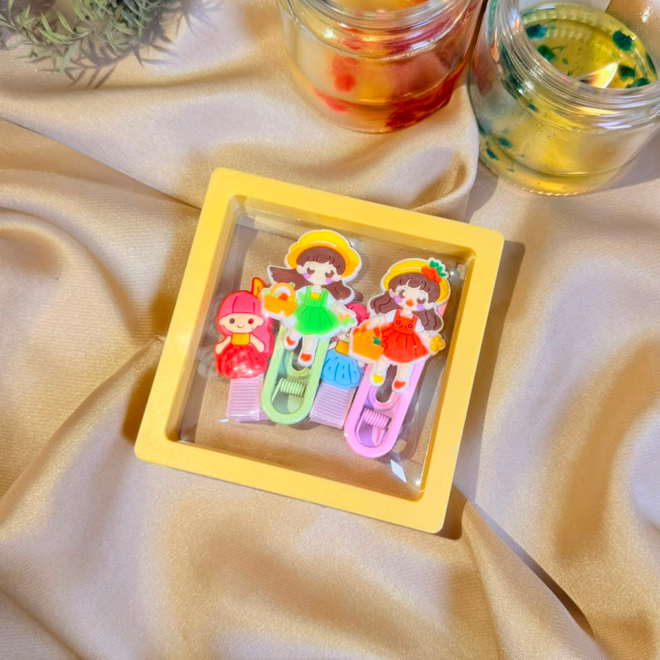 Cute Character Hair Clips Sets