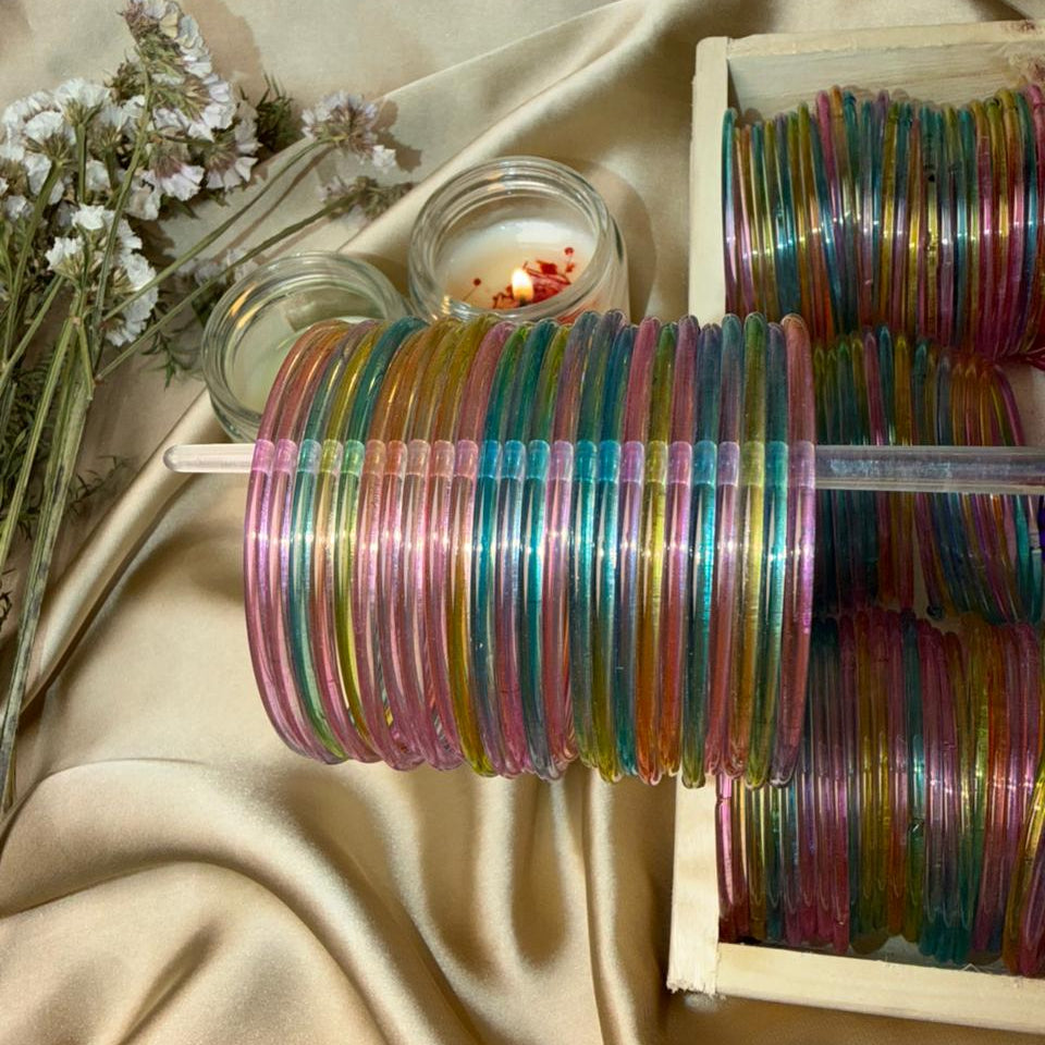 Candy Shade Multi Colour Jelly Bangles