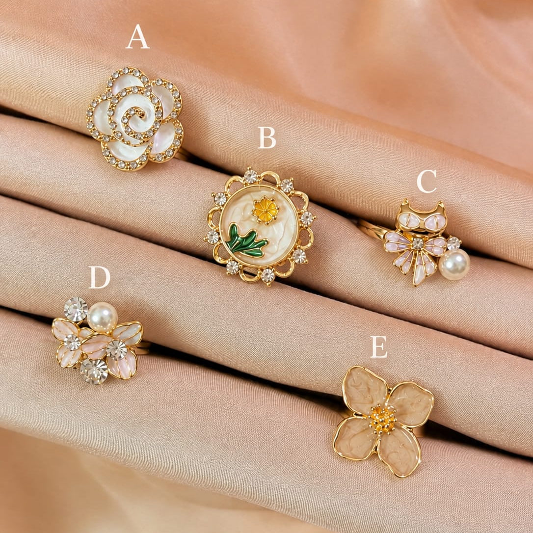 Enamel Rings Collection-In Multiple Colours