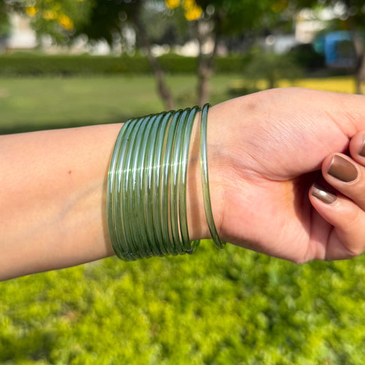 Plain Glass Bangles-Multiple Colours