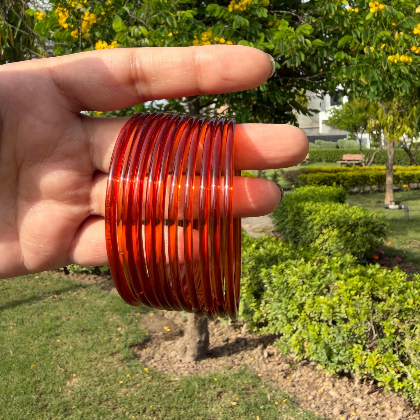 Plain Glass Bangles-Multiple Colours