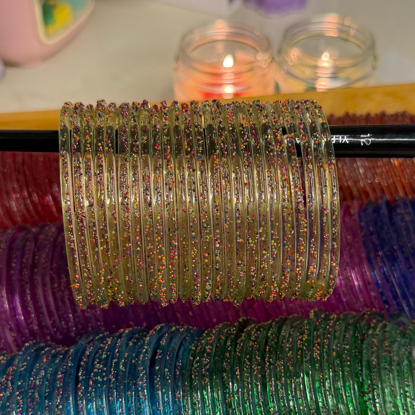 Raindrop Glass Bangles