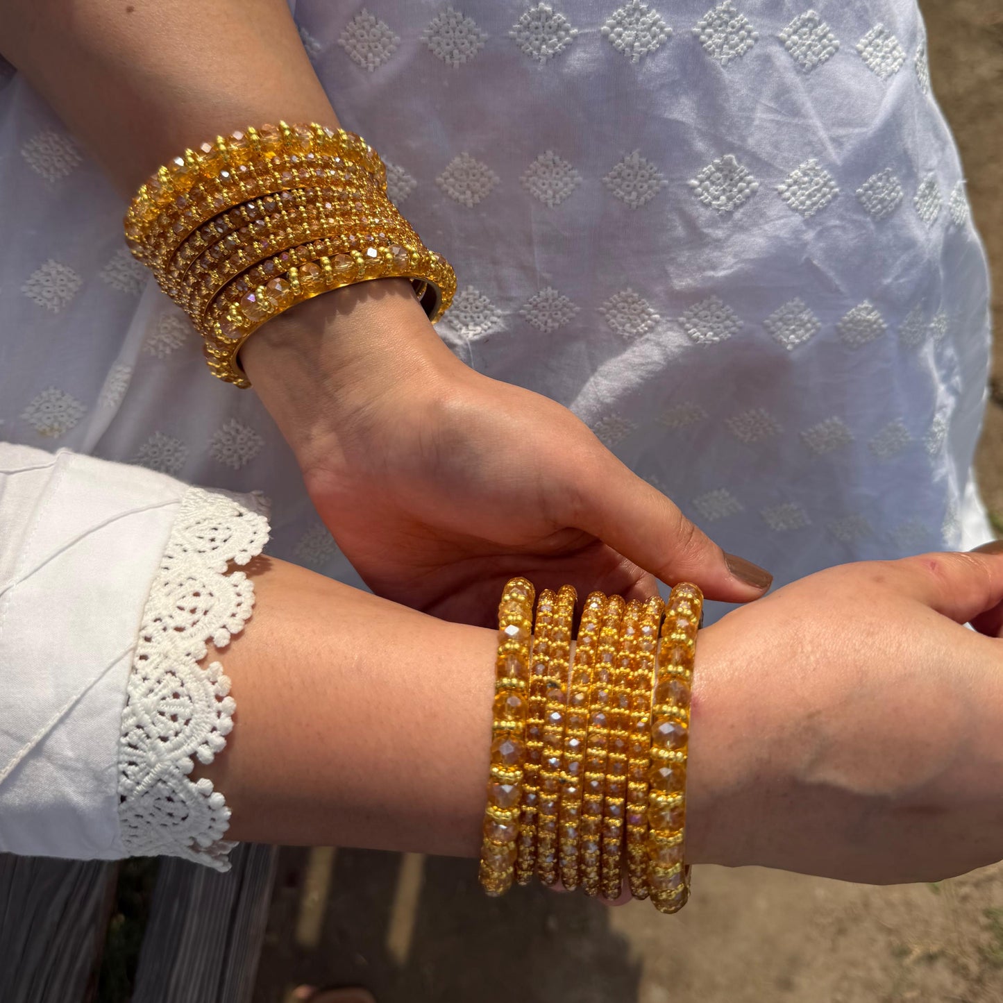 Beaded Kara Sets-In 3 Colours