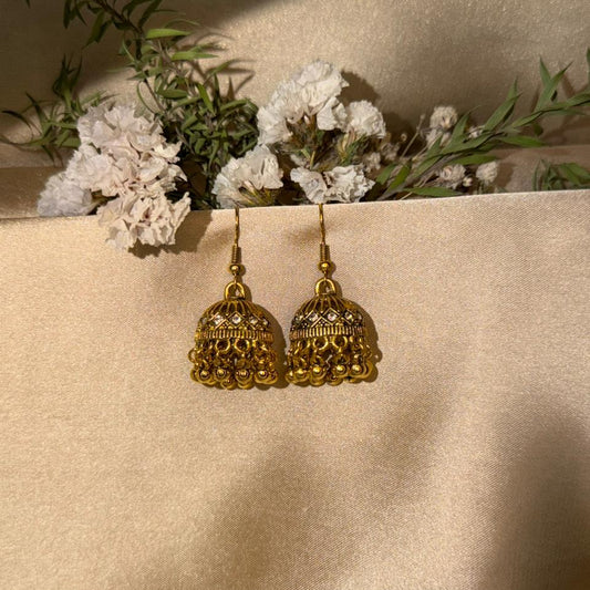 Classic Mini Jhumka Drop Earrings-In 3 colours