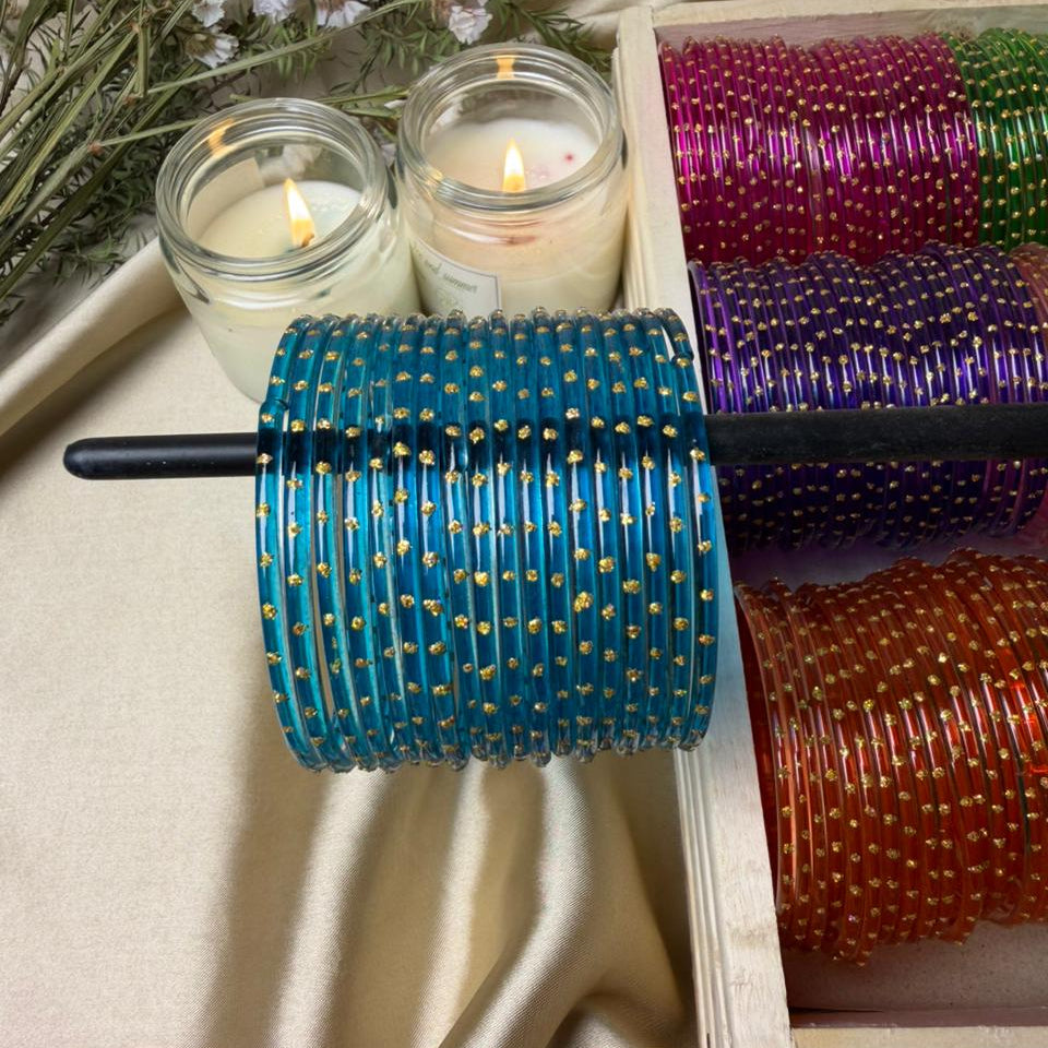 Dot Glass Bangles-Ramsha Khan inspired In Multiple Colours