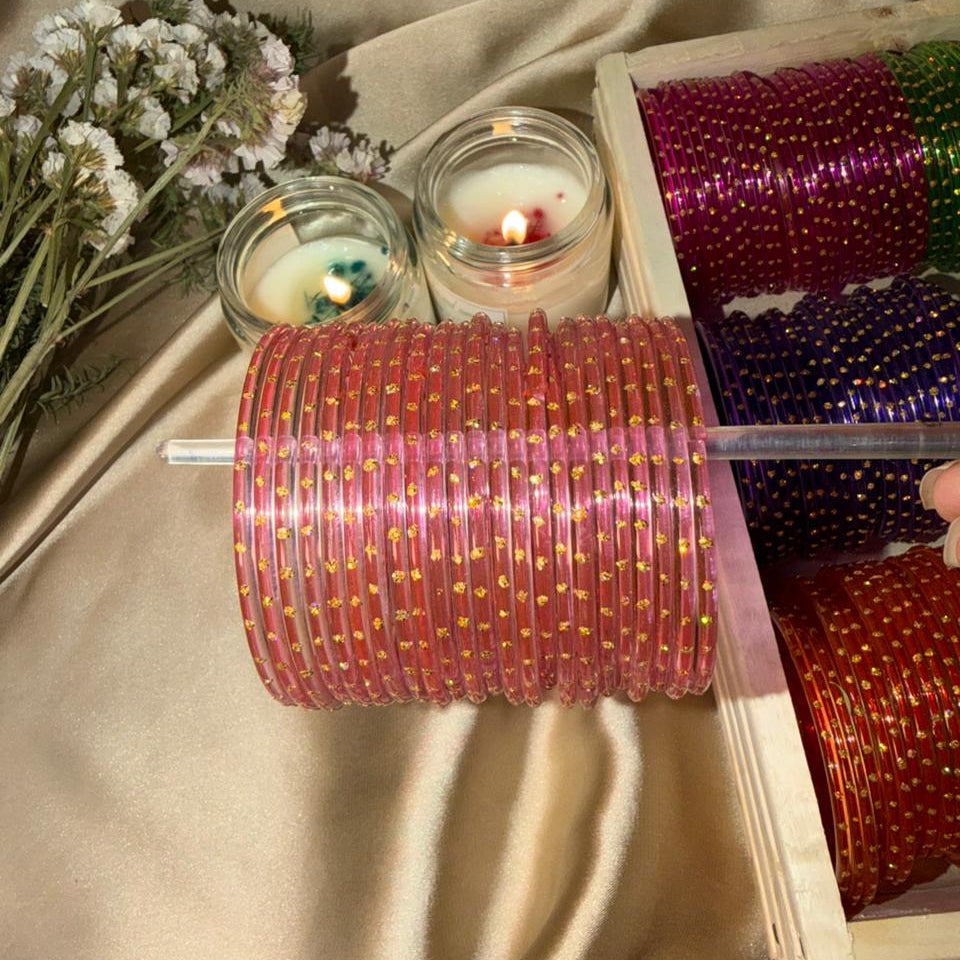 Dot Glass Bangles-Ramsha Khan inspired In Multiple Colours