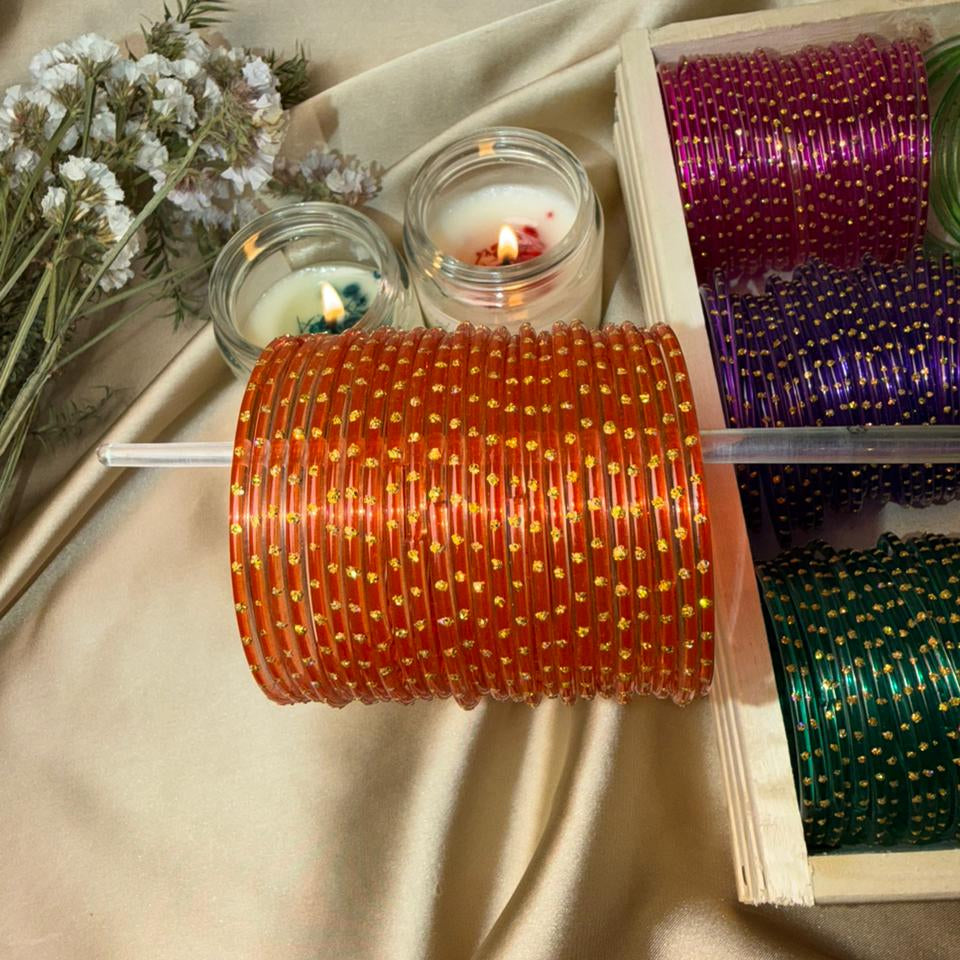 Dot Glass Bangles-Ramsha Khan inspired In Multiple Colours