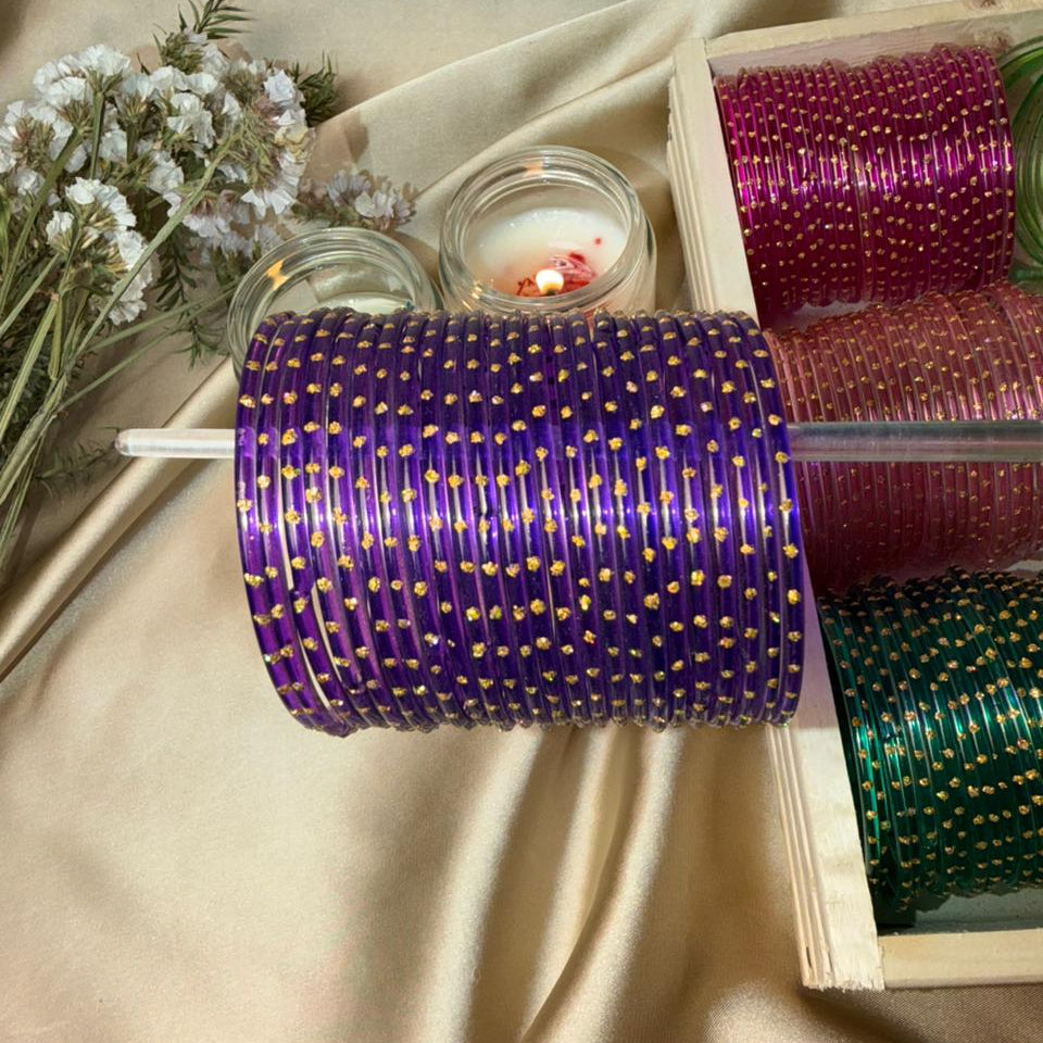 Dot Glass Bangles-Ramsha Khan inspired In Multiple Colours