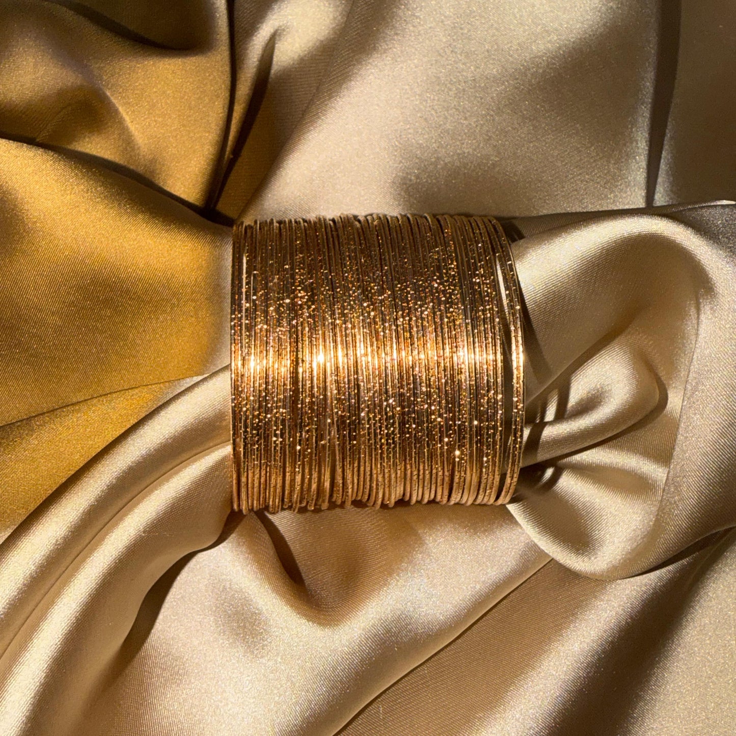 Premium Shimmer Thin Metal Bangles-In 3 colours