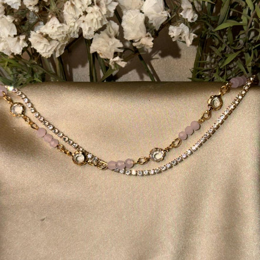 Elegant Beaded Double-Layer Anklets