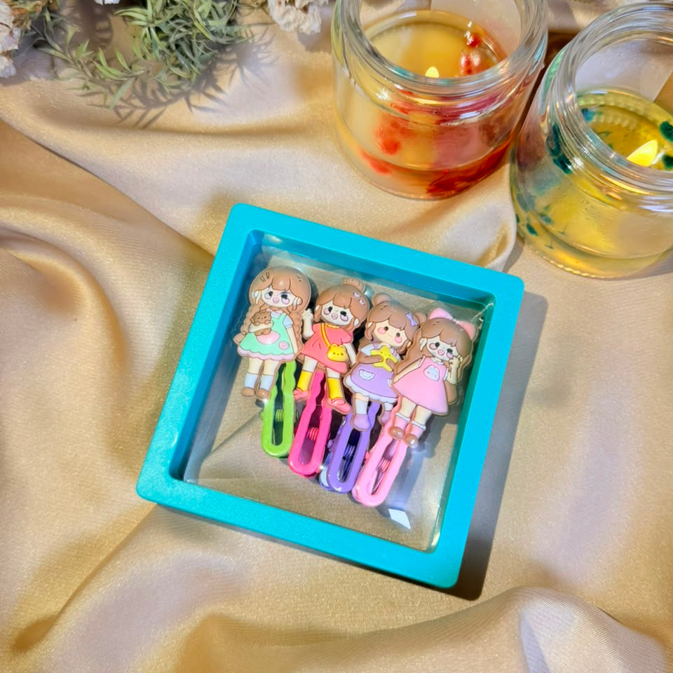 Cute Character Hair Clips Sets