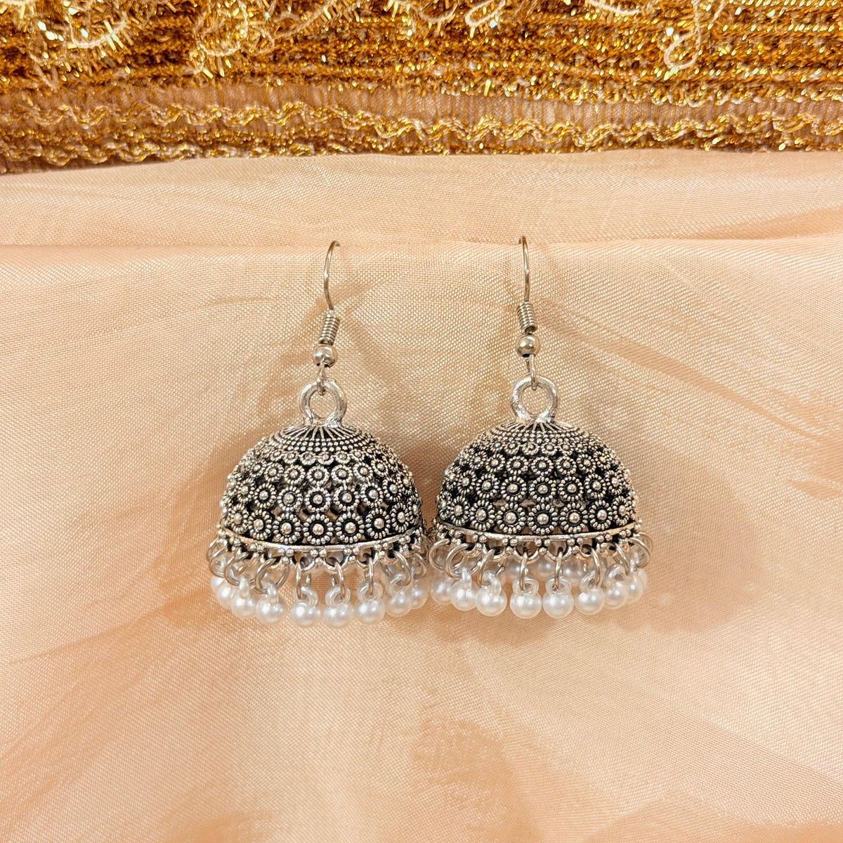 Silver Jhumkay- In 3 designs