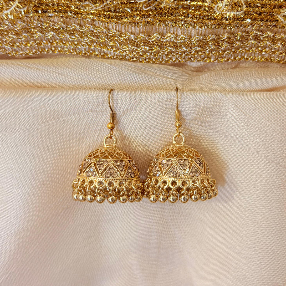 Golden Jhumkay- In 3 Designs