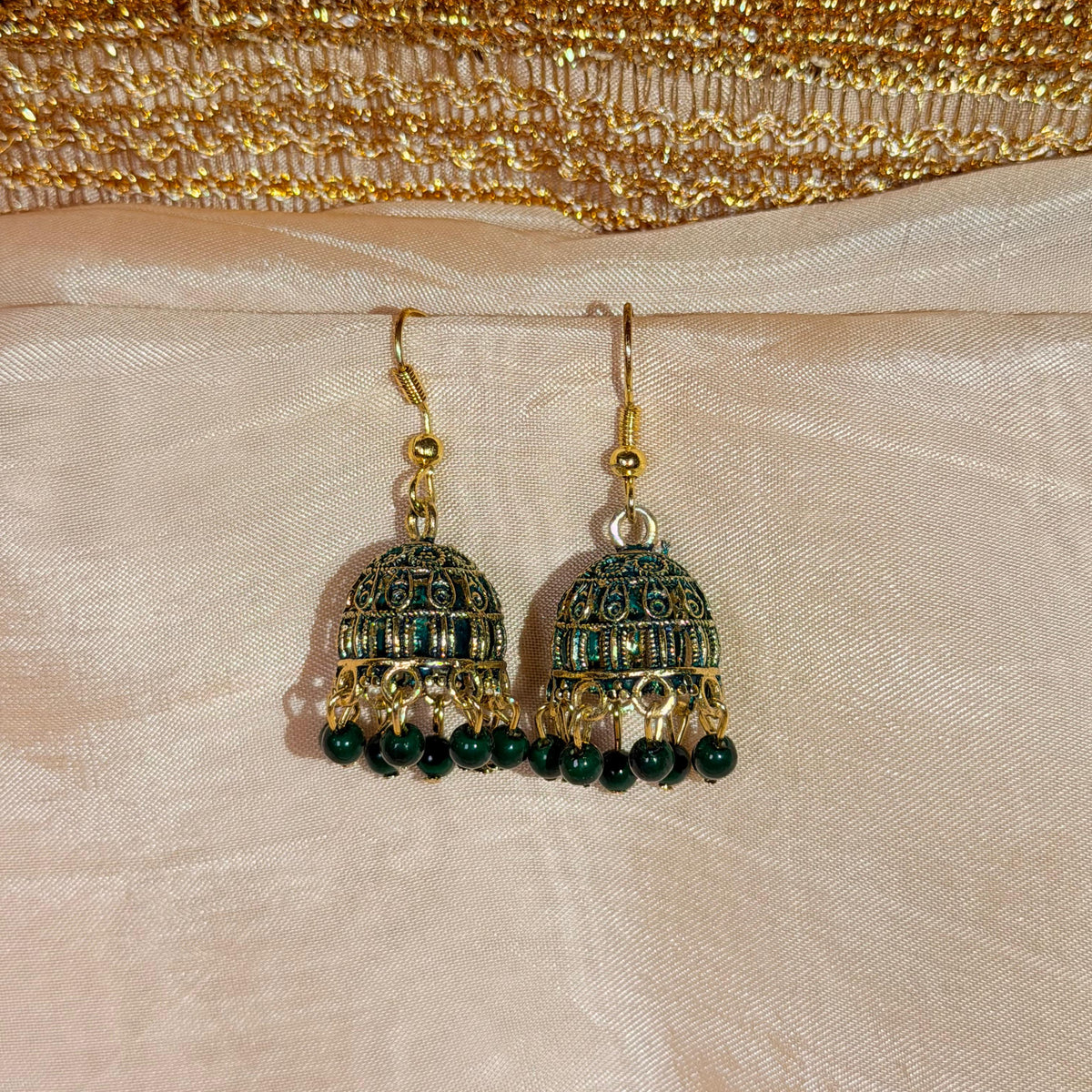 Mini Meenakari Jhumkay-In 3 colors