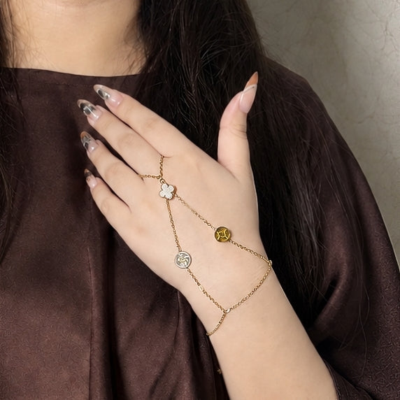 Floral Hand Chain-In 2 Colours