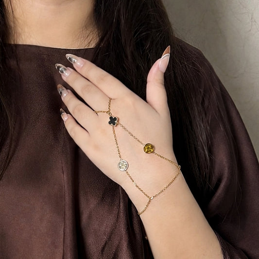 Floral Hand Chain-In 2 Colours