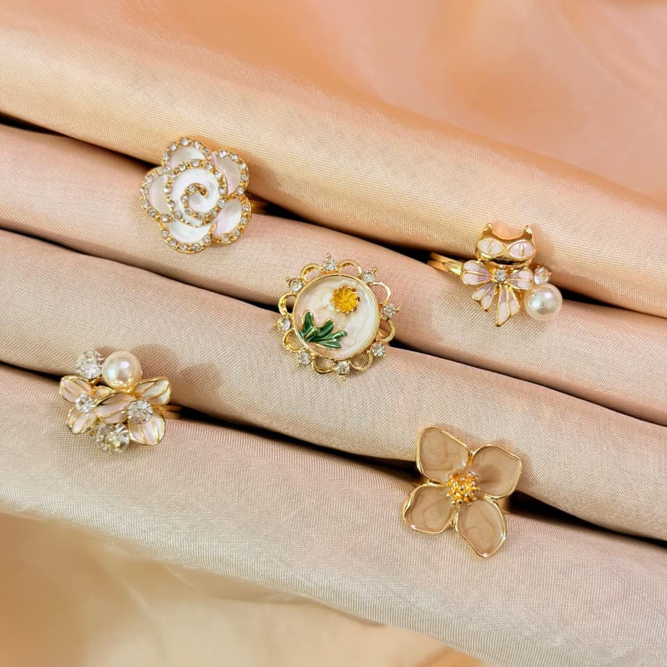 Enamel Rings Collection-In Multiple Colours