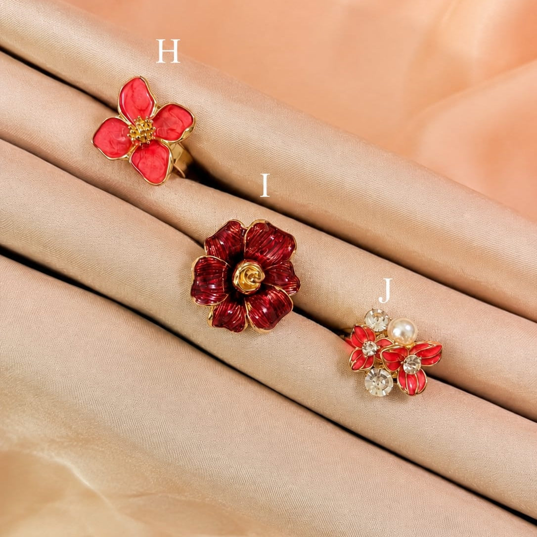 Enamel Rings Collection-In Multiple Colours