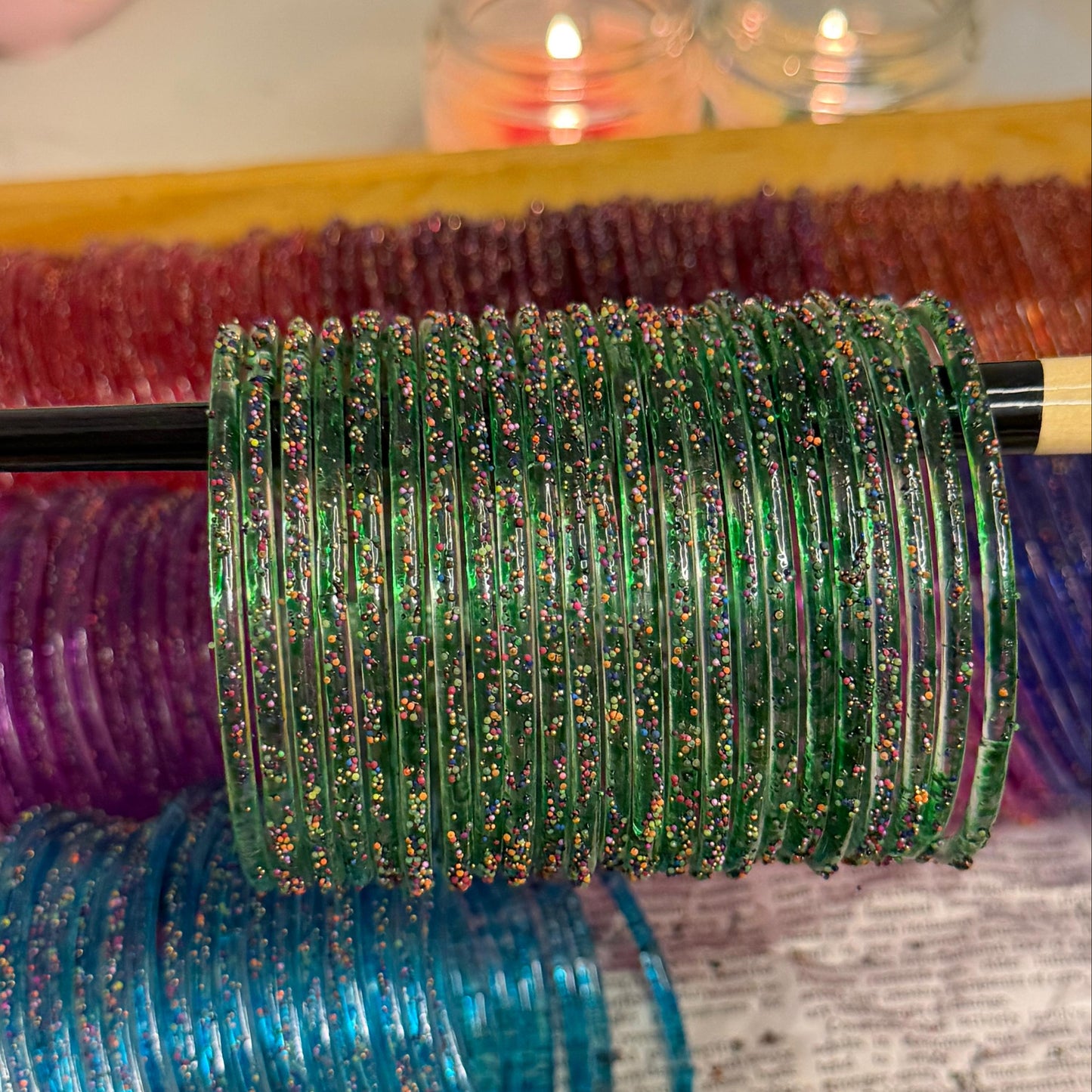 Raindrop Glass Bangles