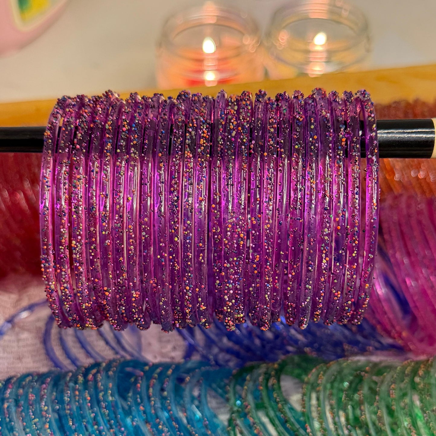 Raindrop Glass Bangles