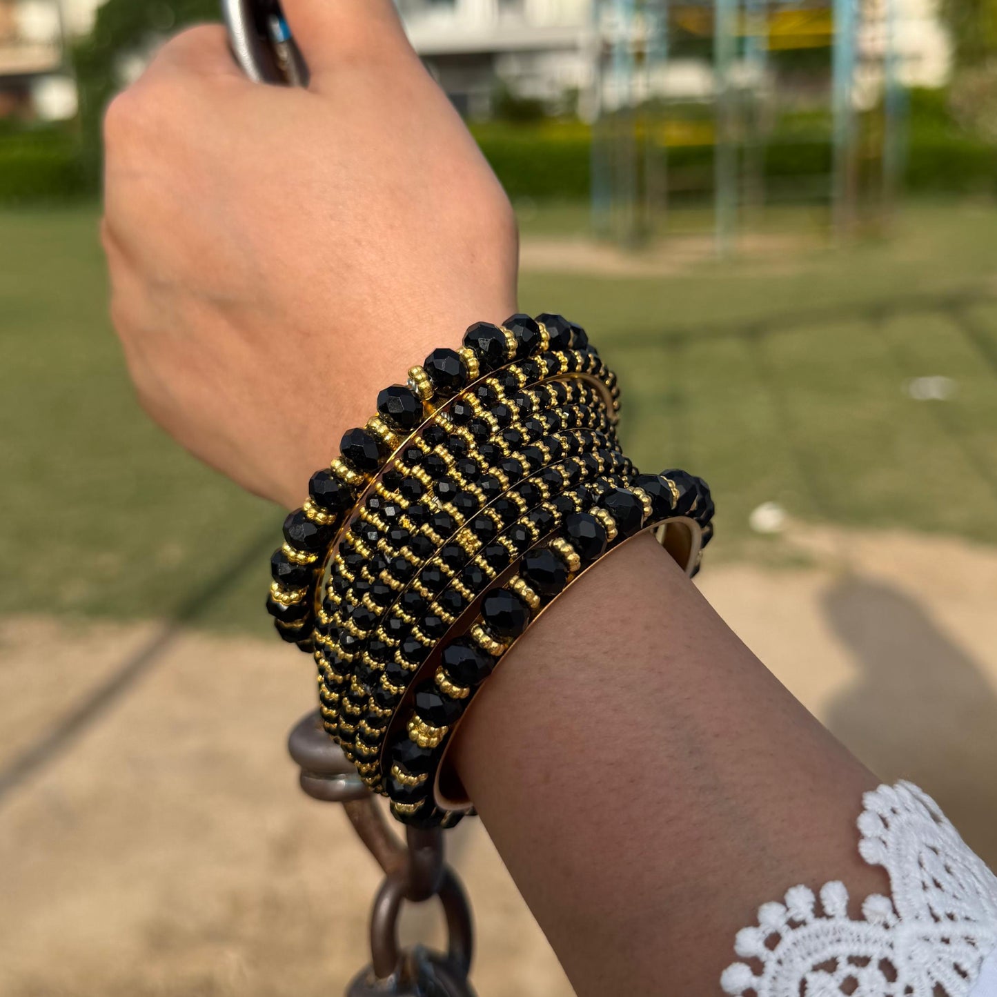Beaded Kara Sets-In 3 Colours
