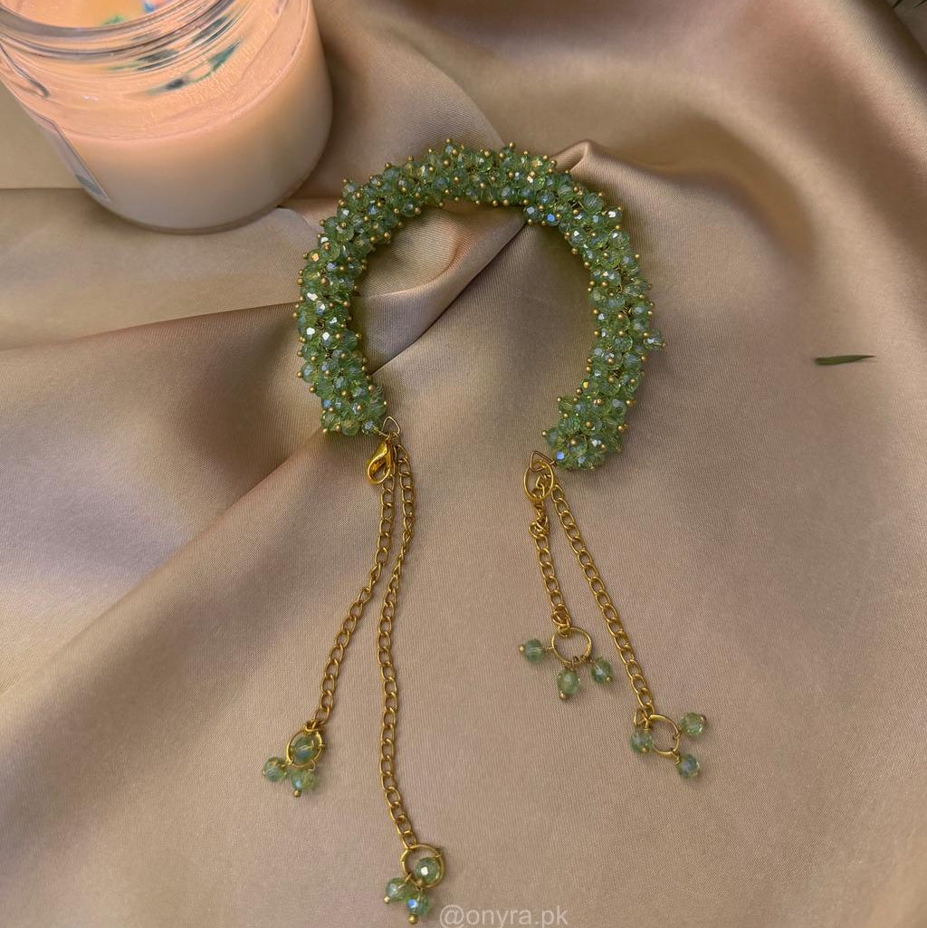 Handmade Beaded Tassel Bracelets-Adjustable
