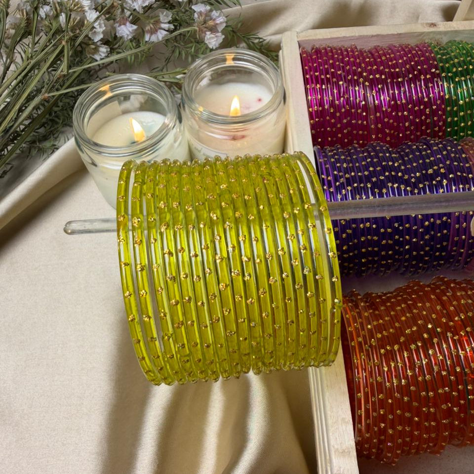 Dot Glass Bangles-Ramsha Khan inspired In Multiple Colours