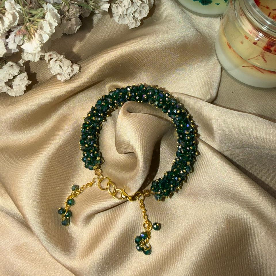 Handmade Beaded Tassel Bracelets-Adjustable
